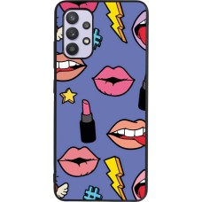 Samsung Galaxy A32 Case Hülle - Silikon schwarz Lips and lipgloss