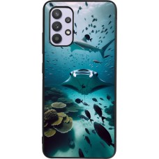 Samsung Galaxy A32 Case Hülle - Silikon schwarz Manta Lagune Reinigung