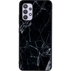 Coque Samsung Galaxy A32 - Silicone rigide noir Marble Black 01