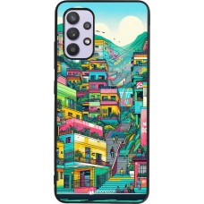 Samsung Galaxy A32 Case Hülle - Silikon schwarz Medellin Comuna 13 Kunst