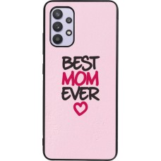 Coque Samsung Galaxy A32 - Silicone rigide noir Mom 2023 best Mom ever pink