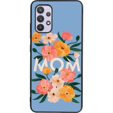 Samsung Galaxy A32 Case Hülle - Silikon schwarz Mom 2026 Flowers