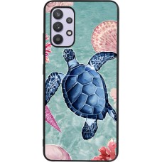 Coque Samsung Galaxy A32 - Silicone rigide noir Preppy Turtle