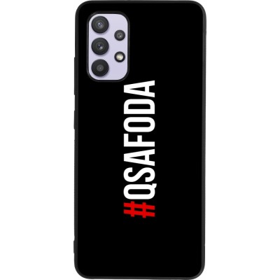 Coque Samsung Galaxy A32 - Silicone rigide noir Qsafoda 1