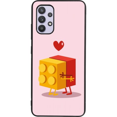 Samsung Galaxy A32 Case Hülle - Silikon schwarz Saint Valentines Day 26 Puzzle