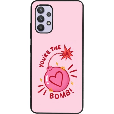 Samsung Galaxy A32 Case Hülle - Silikon schwarz Saint Valentines Day 26 You are the bomb
