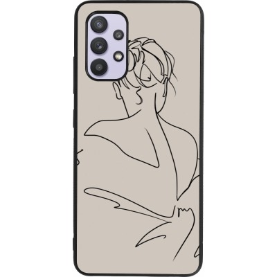 Coque Samsung Galaxy A32 - Silicone rigide noir Salnikova 05