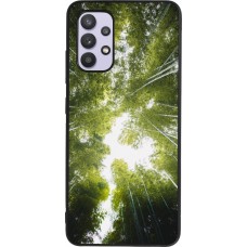 Samsung Galaxy A32 Case Hülle - Silikon schwarz Spring 23 forest blue sky