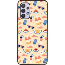 Samsung Galaxy A32 Case Hülle - Silikon schwarz Pattern Summer 2026