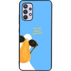 Coque Samsung Galaxy A32 - Silicone rigide noir Tell me about yourself Summer 2026