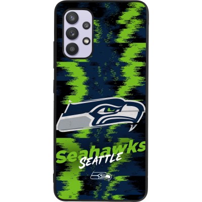 Samsung Galaxy A32 Case Hülle - Silikon schwarz Super Bowl 26 Seattle 2