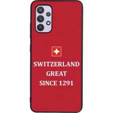 Samsung Galaxy A32 Case Hülle - Silikon schwarz Switzerland Great Since 1291