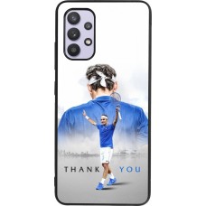 Samsung Galaxy A32 Case Hülle - Silikon schwarz Thank you Roger