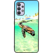 Samsung Galaxy A32 Case Hülle - Silikon schwarz Turtle Underwater