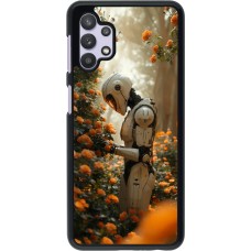 Samsung Galaxy A32 5G Case Hülle - Astronaut flowers 2025