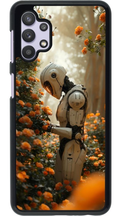 Samsung Galaxy A32 5G Case Hülle - Astronaut flowers 2025