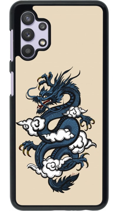Samsung Galaxy A32 5G Case Hülle - Blue Dragon Tattoo