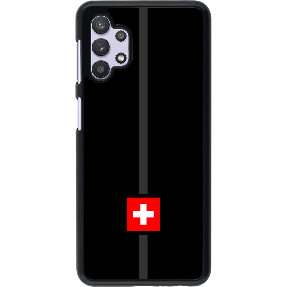 Samsung Galaxy A32 5G Case Hülle - Kanton CH schwarz