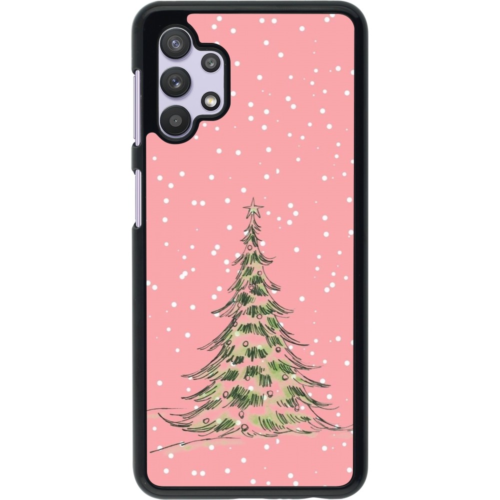 Coque Samsung Galaxy A32 5G - Christmas 25 Pink Tree