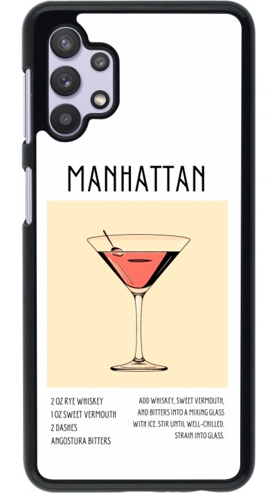 Samsung Galaxy A32 5G Case Hülle - Cocktail Rezept Manhattan