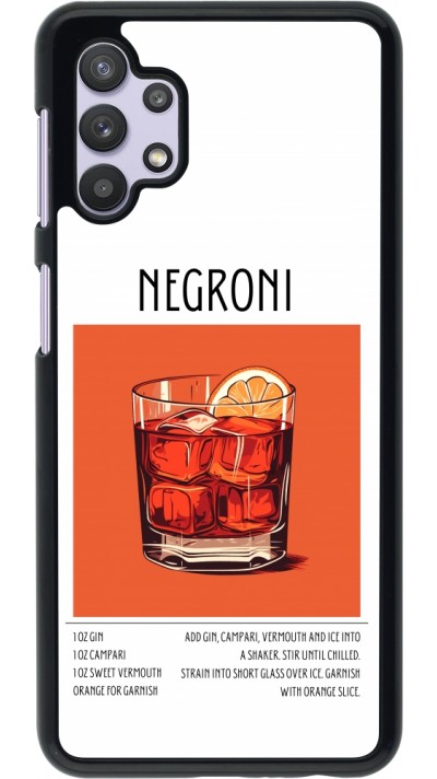 Samsung Galaxy A32 5G Case Hülle - Cocktail Rezept Negroni