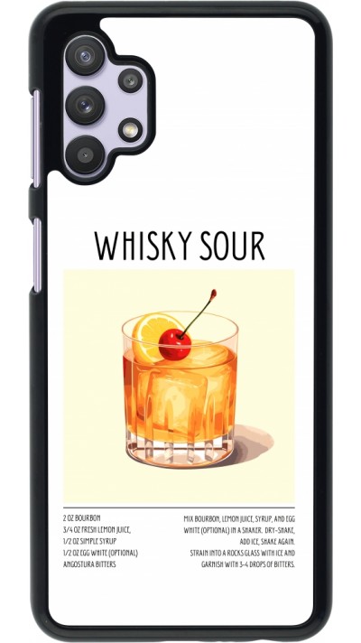 Samsung Galaxy A32 5G Case Hülle - Cocktail Rezept Whisky Sour