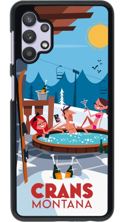 Samsung Galaxy A32 5G Case Hülle - Crans-Montana Mountain Jacuzzi