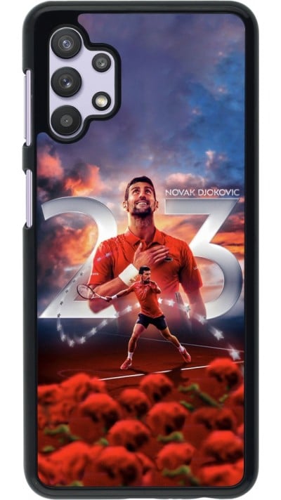 Samsung Galaxy A32 5G Case Hülle - Djokovic 23 Grand Slam