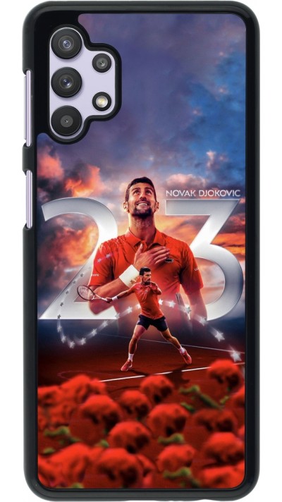 Samsung Galaxy A32 5G Case Hülle - Djokovic 23 Grand Slam