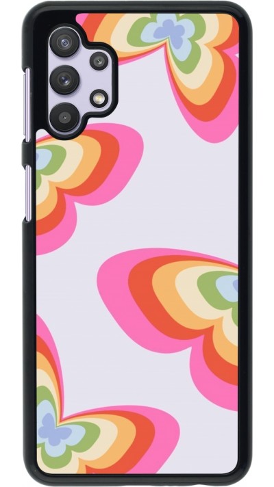 Samsung Galaxy A32 5G Case Hülle - Easter 2024 rainbow butterflies