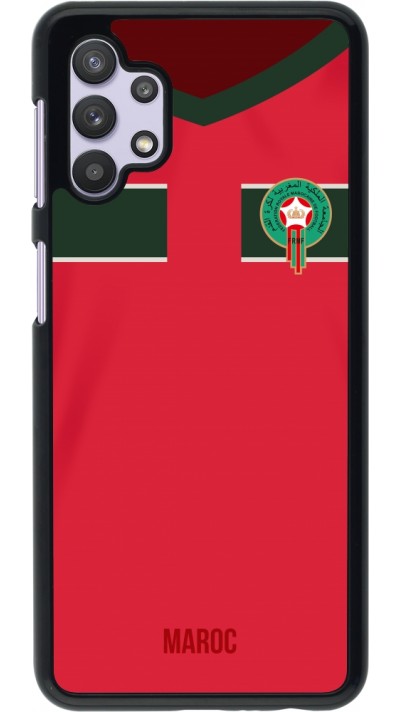 Coque Samsung Galaxy A32 5G - Maillot de football Maroc 2022 personnalisable
