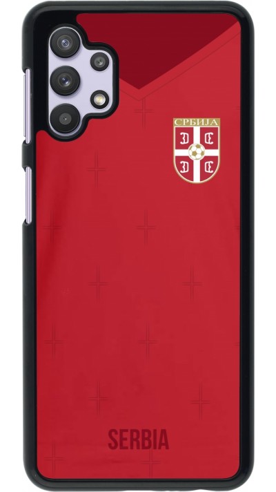 Samsung Galaxy A32 5G Case Hülle - Serbien 2022 personalisierbares Fussballtrikot