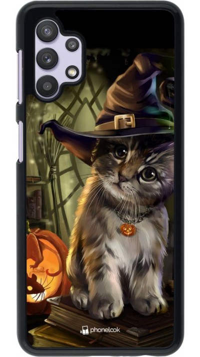 Hülle Samsung Galaxy A32 5G - Halloween 21 Witch cat