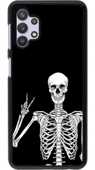 Samsung Galaxy A32 5G Case Hülle - Halloween 2023 peace skeleton