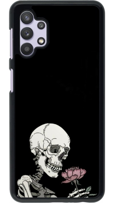 Samsung Galaxy A32 5G Case Hülle - Halloween 2023 rose and skeleton