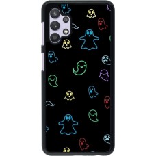 Samsung Galaxy A32 5G Case Hülle - Halloween 2024 colorful ghosts