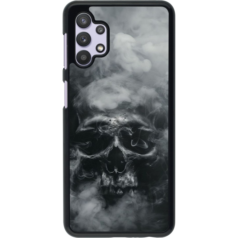 Samsung Galaxy A32 5G Case Hülle - Halloween 2024 smoky skull
