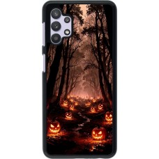 Samsung Galaxy A32 5G Case Hülle - Halloween 2025 Road of Terrifying Pumpkins