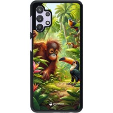 Samsung Galaxy A32 5G Case Hülle - Tropischer Dschungel Tayrona
