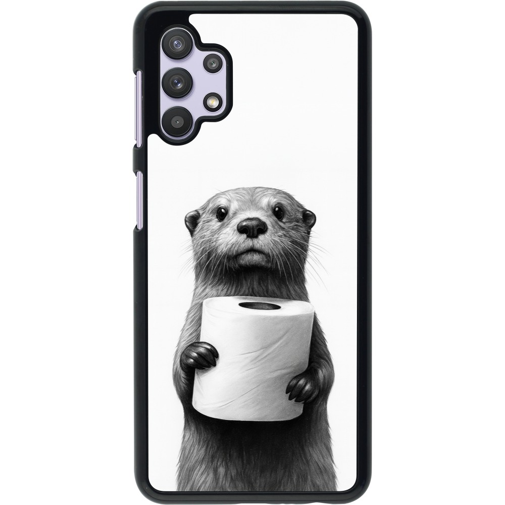 Samsung Galaxy A32 5G Case Hülle - Otter Toilettenpapier