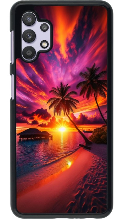 Samsung Galaxy A32 5G Case Hülle - Malediven Abenddämmerung Glückseligkeit