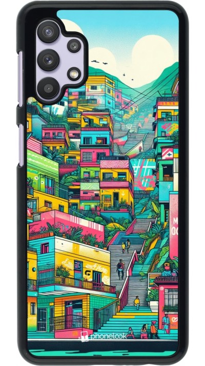 Samsung Galaxy A32 5G Case Hülle - Medellin Comuna 13 Kunst