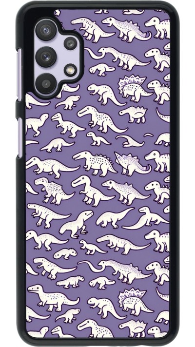 Samsung Galaxy A32 5G Case Hülle - Mini-Dino-Muster violett