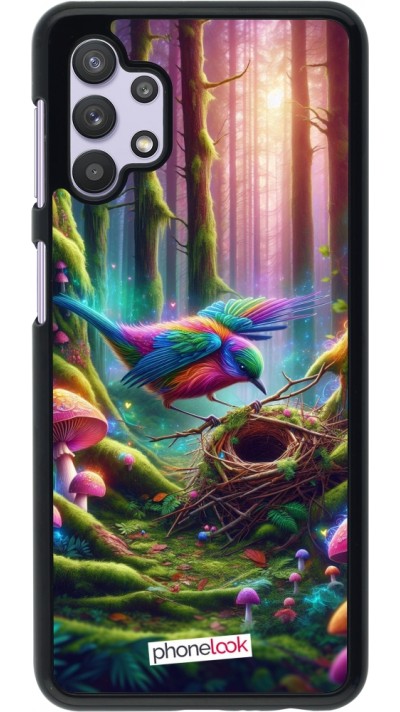 Samsung Galaxy A32 5G Case Hülle - Vogel Nest Wald
