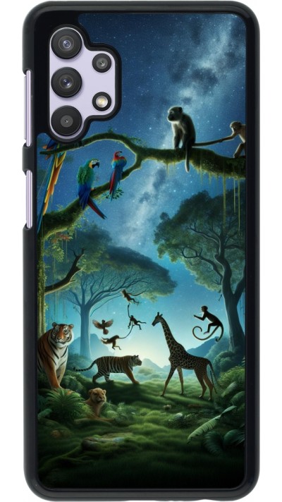 Samsung Galaxy A32 5G Case Hülle - Paradies der exotischen Tiere