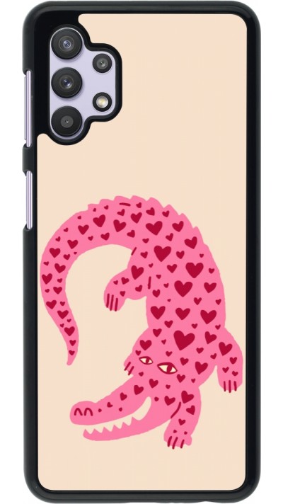 Coque Samsung Galaxy A32 5G - Pink crocodile 2026
