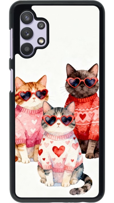 Coque Samsung Galaxy A32 5G - Saint Valentines Day 26 Cat Love