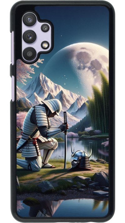 Coque Samsung Galaxy A32 5G - Samurai Katana Lune