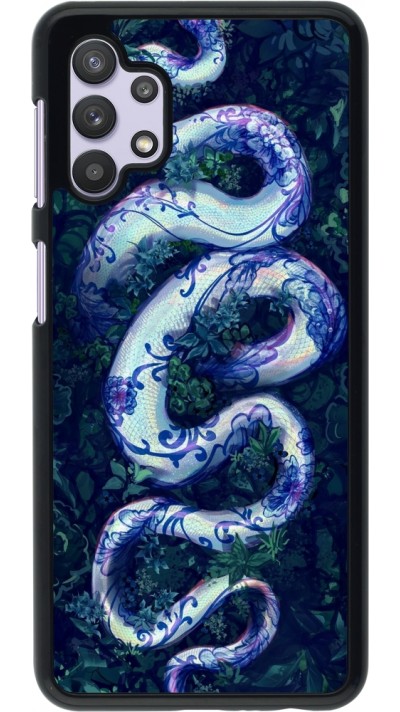 Samsung Galaxy A32 5G Case Hülle - Snake Blue Anaconda
