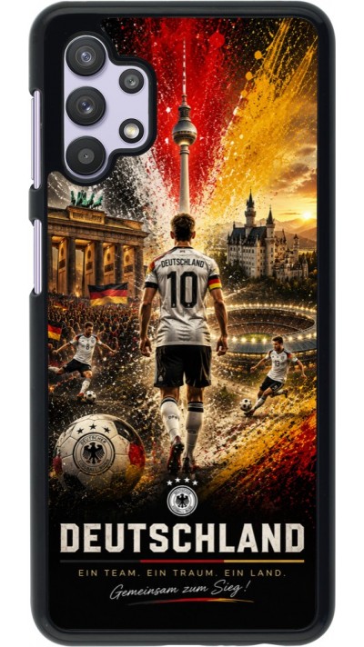 Samsung Galaxy A32 5G Case Hülle - Fussball Deutschland splash 2026